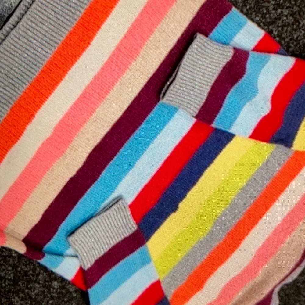 Brighten wardrobe colorful striped blouse
